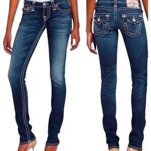 TRUE RELIGION Flap Pocket Skinny Jeans Size 26
